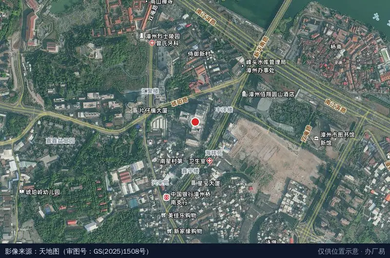 漳州科技园卫星位置示意图