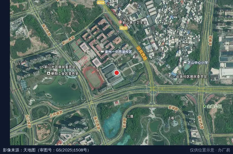 东方科技工业园卫星位置示意图