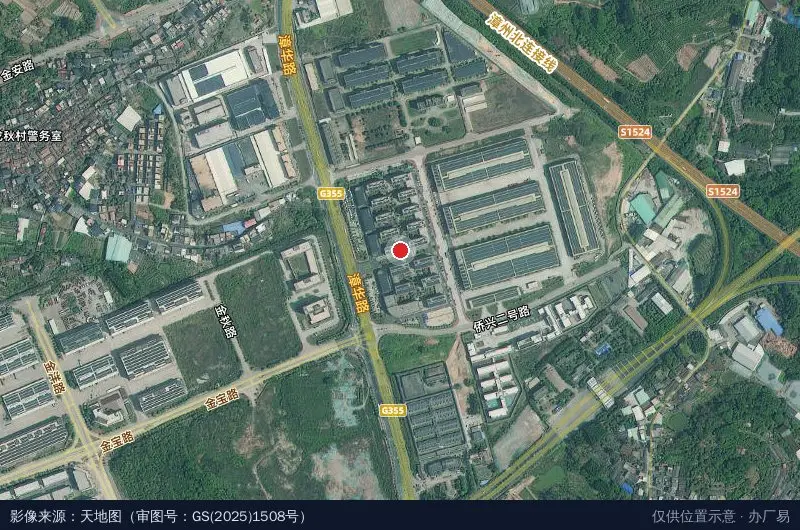 三宝海西物流园卫星位置示意图