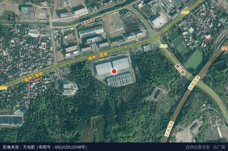 丰树漳州现代物流园卫星位置示意图