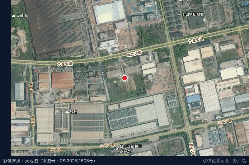 携帆家居产业园卫星位置示意图