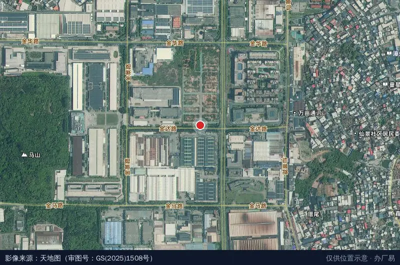 厦门科华伟业股份有限公司能源装备产业园卫星位置示意图