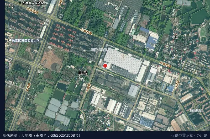 微能科技工业园卫星位置示意图