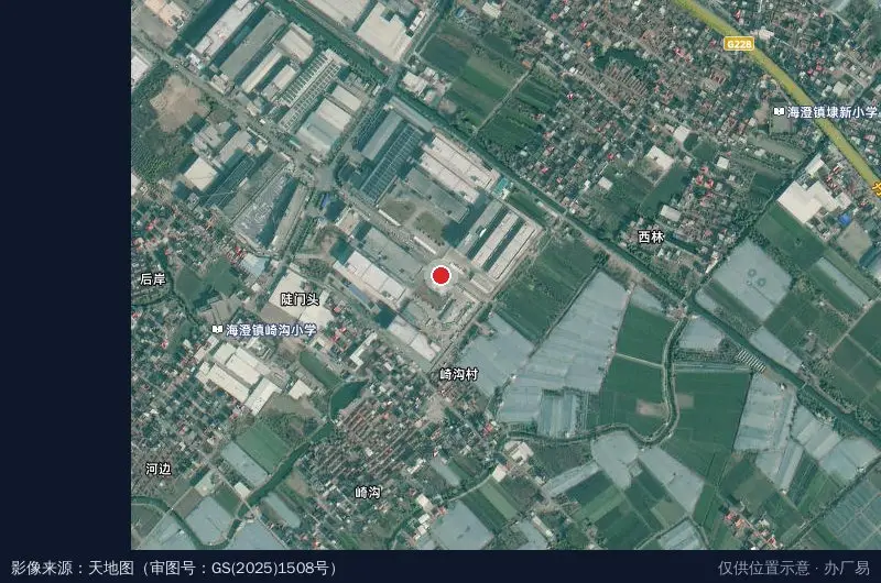 卡尔顿创意食品产业园卫星位置示意图