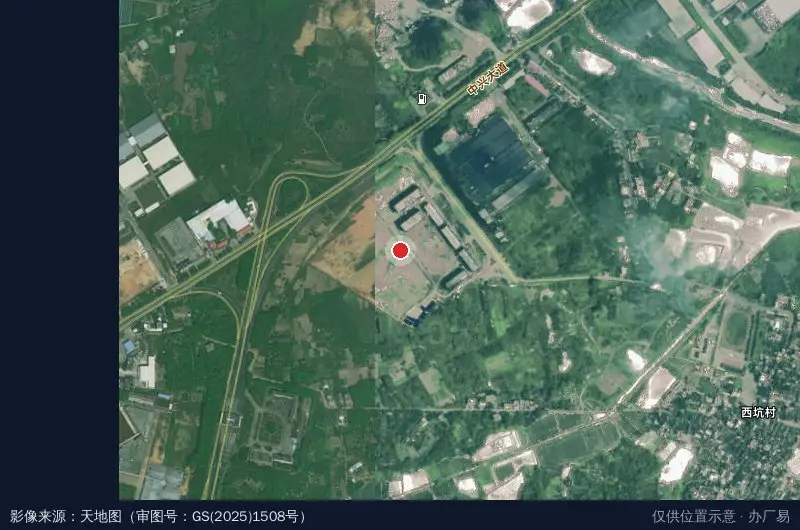 诏商回归数字经济产业园(建设中)卫星位置示意图