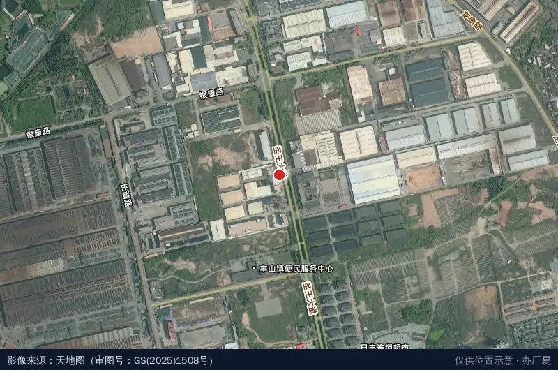 鑫丰泰产业园卫星位置示意图