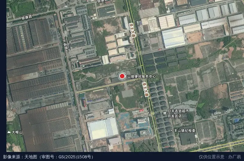 华安开发区卫星位置示意图