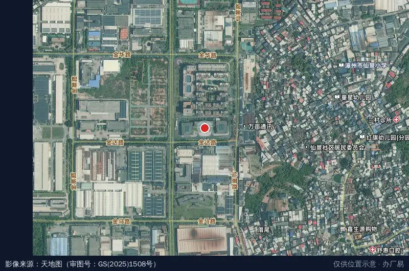 漳州市金峰经济开发区卫星位置示意图