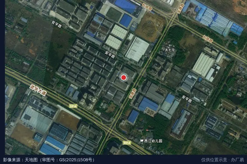南宁华丰产业园卫星位置示意图