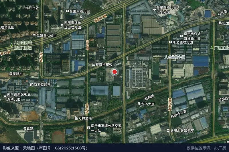 约行科技园卫星位置示意图