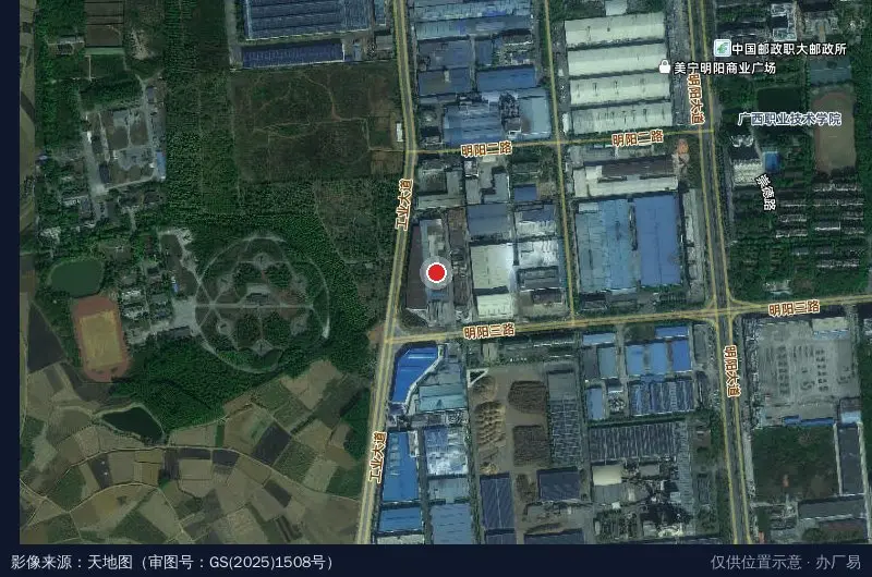 华三明阳产业园卫星位置示意图