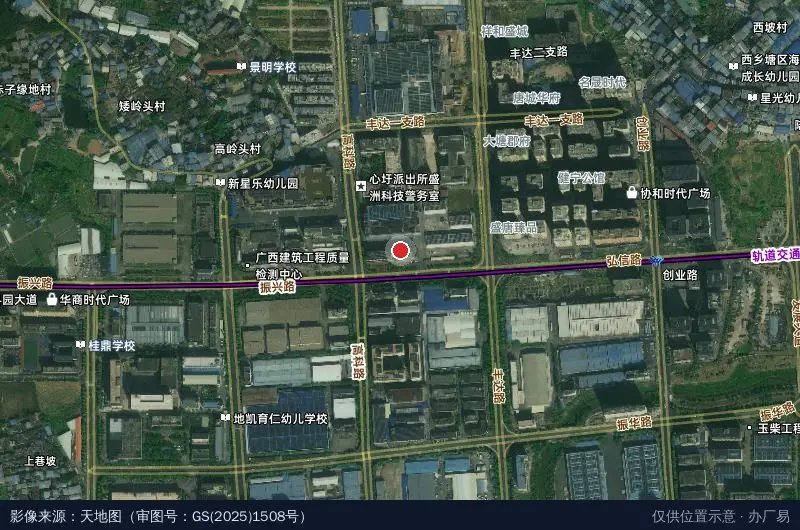 万高新能源产业园卫星位置示意图