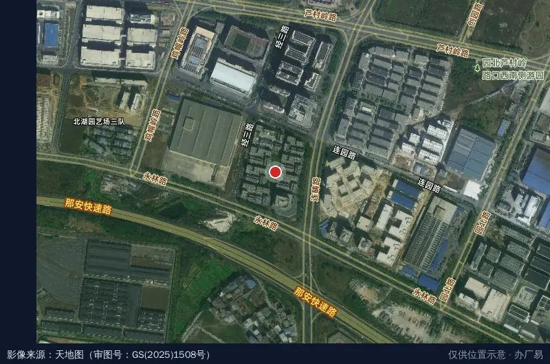 南宁中关村信息谷科技园卫星位置示意图