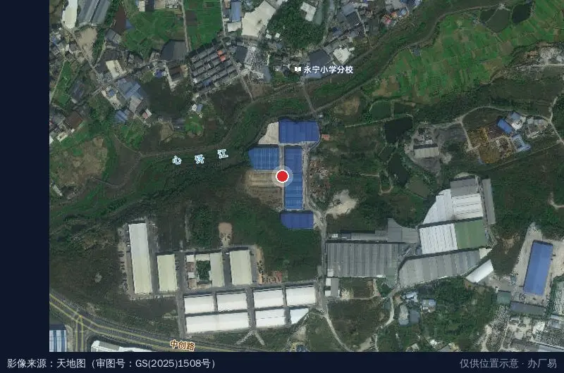 金慧达产业园卫星位置示意图