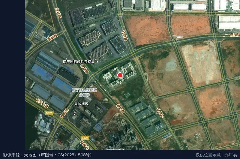 汇通产业园卫星位置示意图