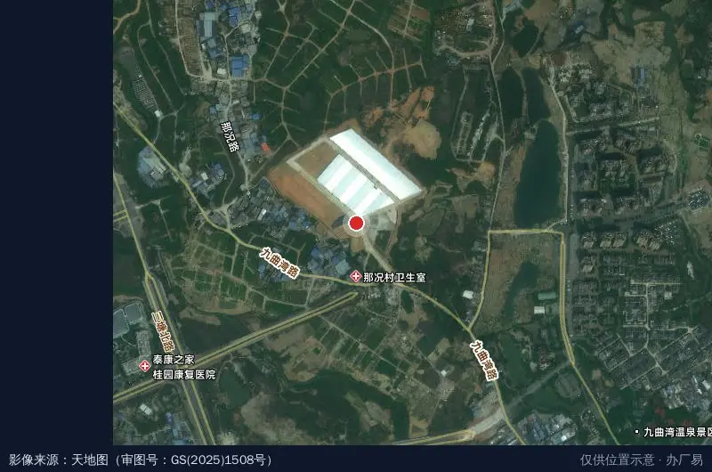 昆仑全屋定制产业园卫星位置示意图