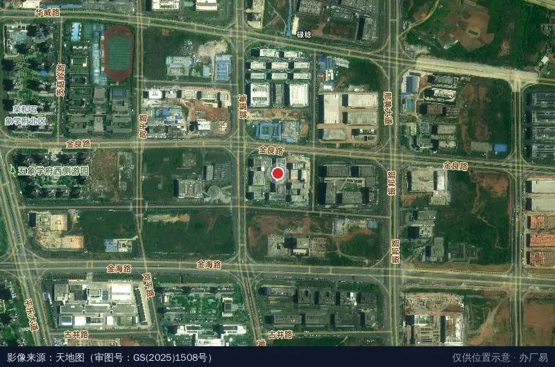 广西(南宁)人力资源服务产业园卫星位置示意图