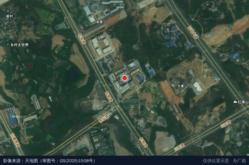 贝德·联讯智谷卫星位置示意图