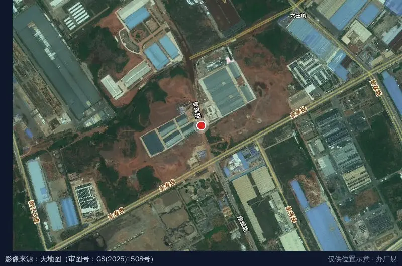 古尚工业园卫星位置示意图
