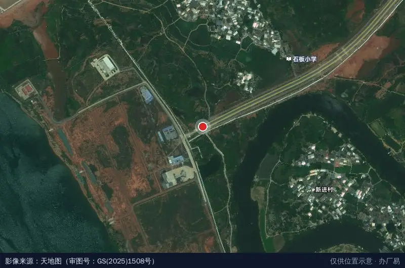 广西南宁六景工业园区卫星位置示意图