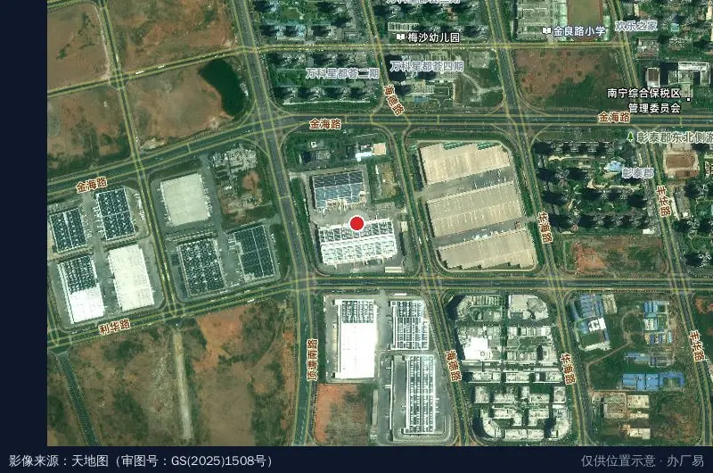 万纬南宁新中智慧园一期卫星位置示意图