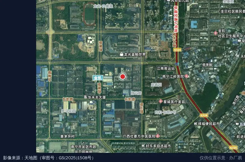 绿港·双创城卫星位置示意图