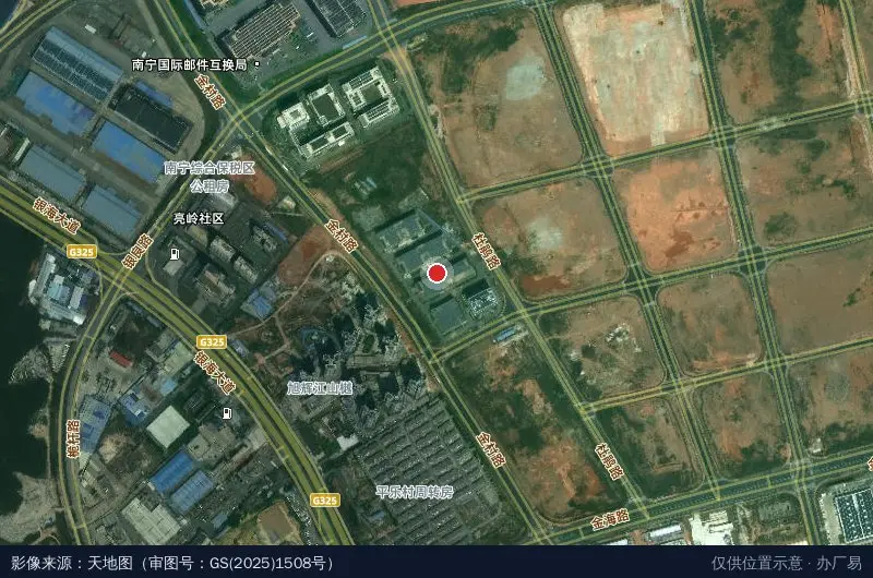 南宁和泰产业园卫星位置示意图