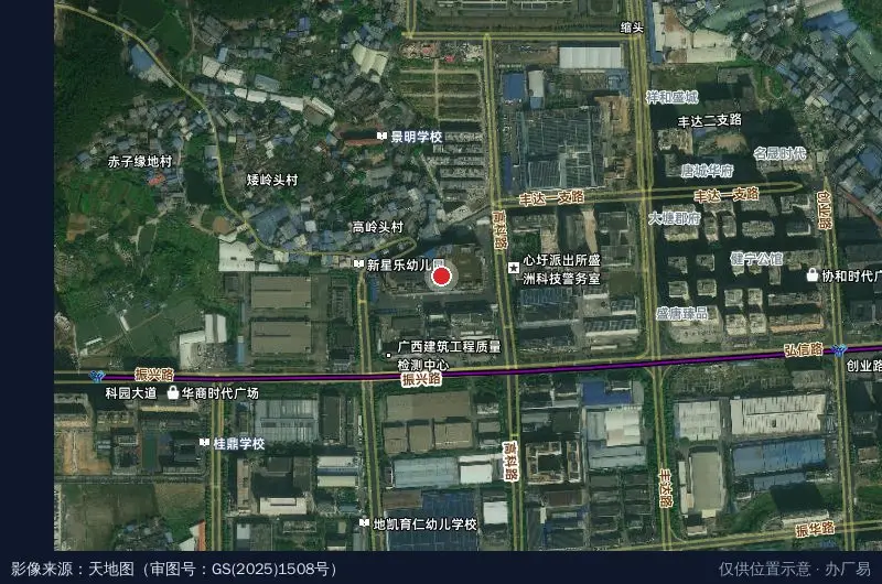 富通电子产业园卫星位置示意图