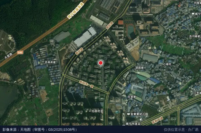和德科创中心(建设中)卫星位置示意图