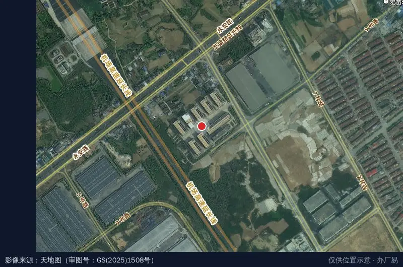 南宁空港科技产业园卫星位置示意图