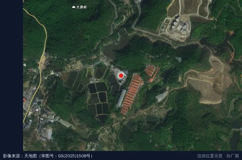 兴宁区富凤鸡产业(核心)示范区卫星位置示意图