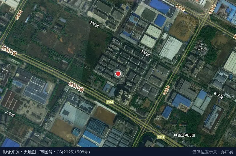 昌桂东盟科技园卫星位置示意图
