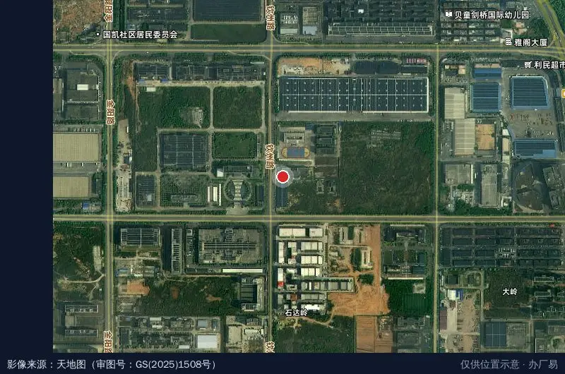 同星科技制造基地(南宁)卫星位置示意图