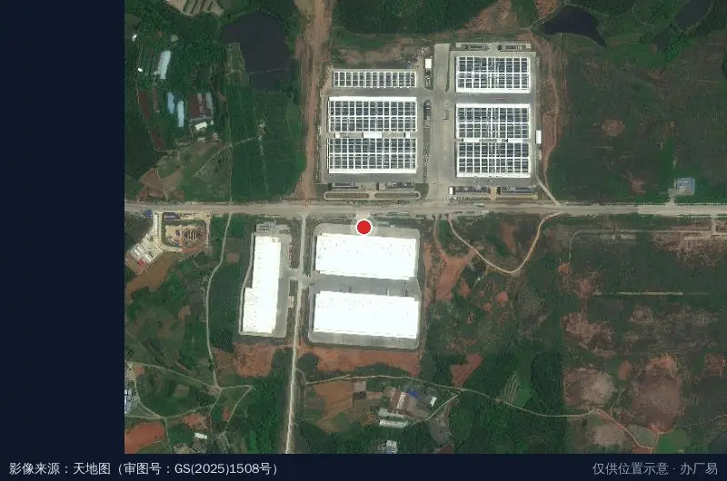 丰树南宁(西乡塘)智慧物流园卫星位置示意图