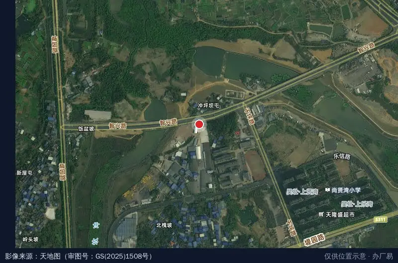 宁启物流园卫星位置示意图
