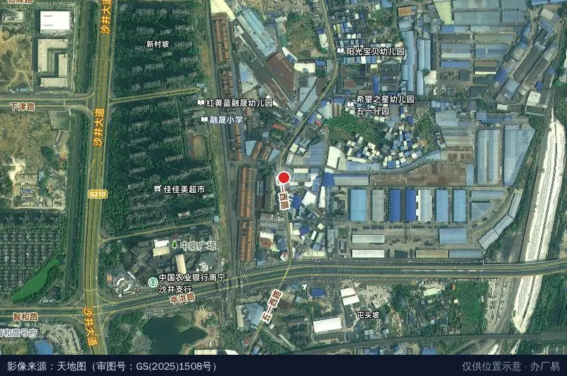 五一西金博物流园卫星位置示意图