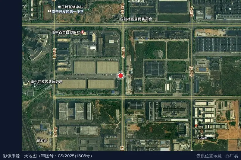 普洛斯南宁普桂物流园卫星位置示意图