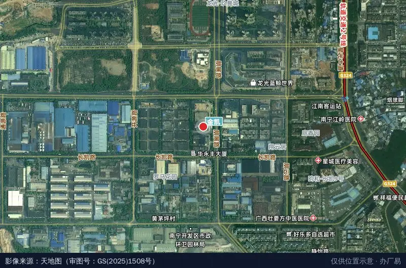 荣港城产业园二期卫星位置示意图