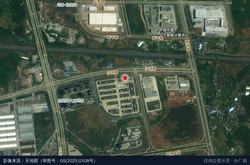 广西粮食物流产业园区有限公司卫星位置示意图
