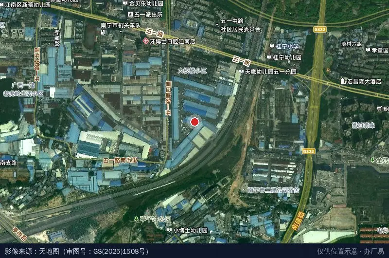名宝物流园卫星位置示意图