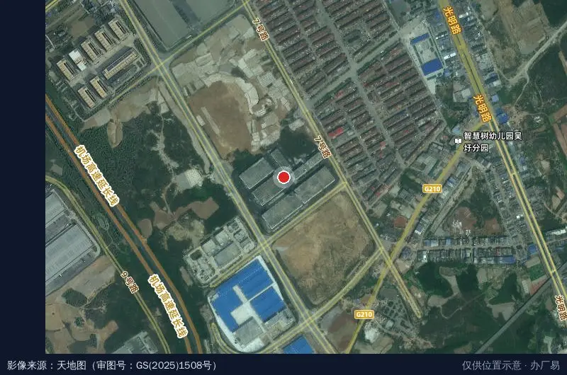 南宁空港科技产业园B区卫星位置示意图