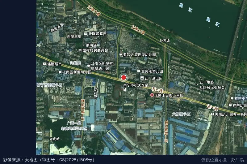 广西工建集团大健康产业园卫星位置示意图