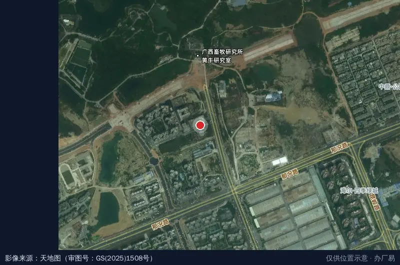 电竞(广西)产业园卫星位置示意图