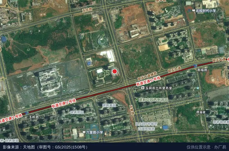 住建产业园卫星位置示意图