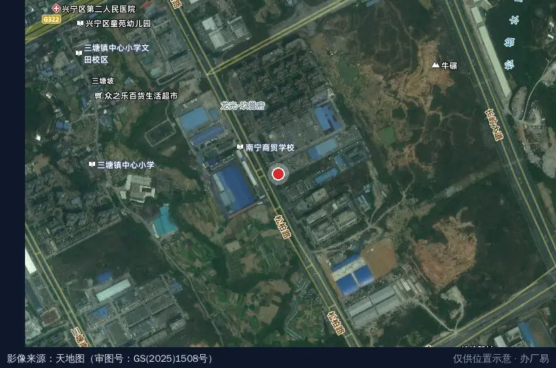 爱业新产业园卫星位置示意图