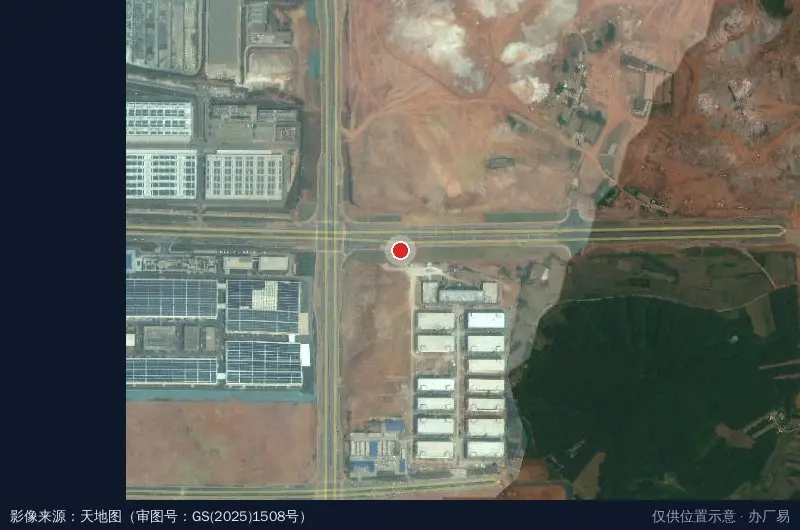 南宁城投智能制造产业园-伶俐标准厂房一期项目卫星位置示意图