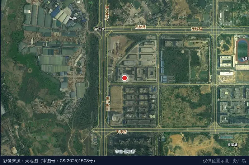 产投江南产业园(建设中)卫星位置示意图