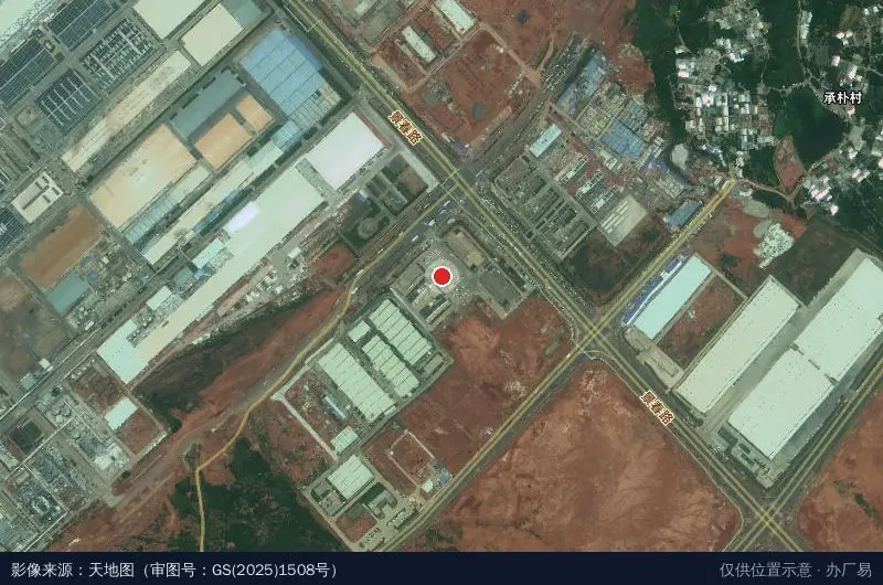 南宁交投创新产业园(建设中)卫星位置示意图