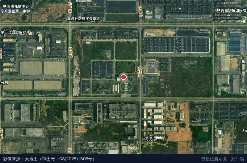 广投医药健康产业基地卫星位置示意图