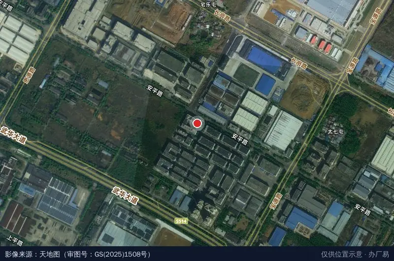 南宁市广西-东盟经济技术开发区商会卫星位置示意图
